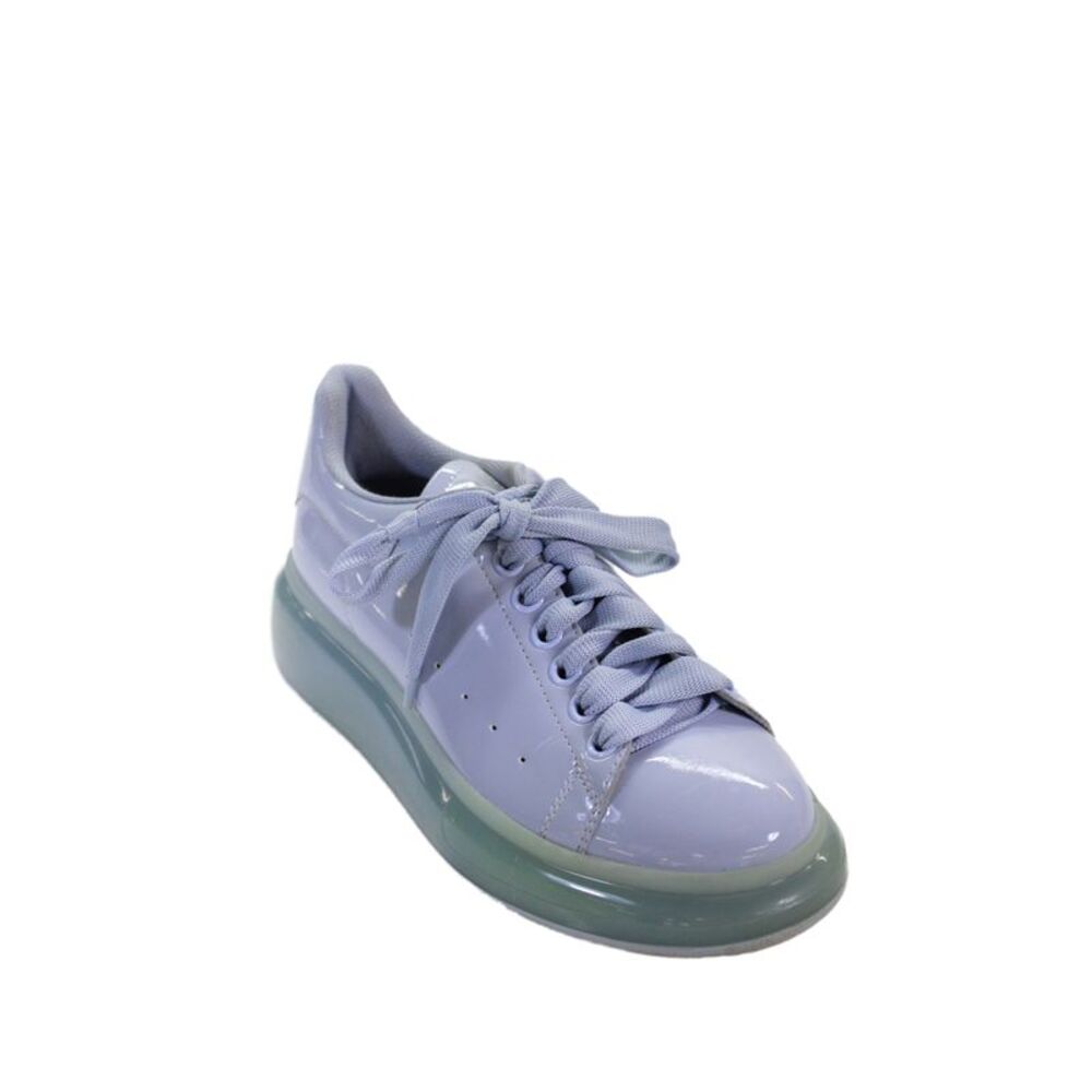 Alexander McQueen Womens Semi Transparent Oversized Sneakers Shoes Blue Size 9.5